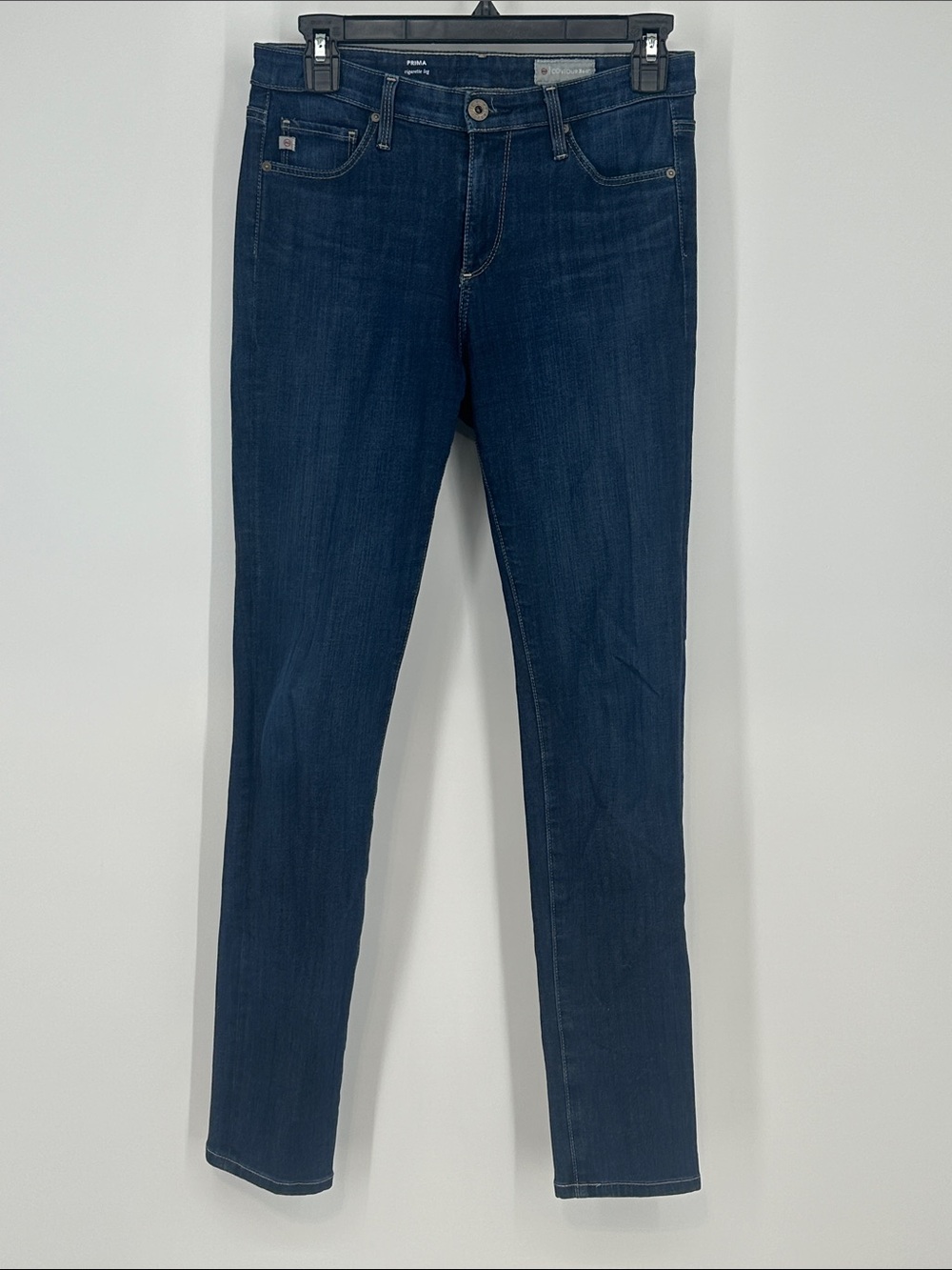 AG Adriano Goldschmied Indigo Prima Cigarette Leg Jeans - Size 26 R